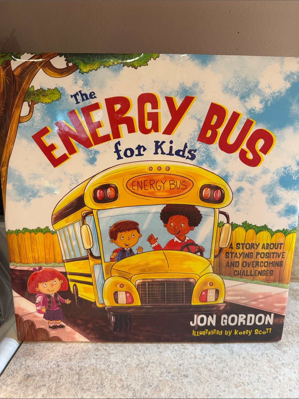 The Energy Bus for Kids - Yellow Kids Toy Bus Book